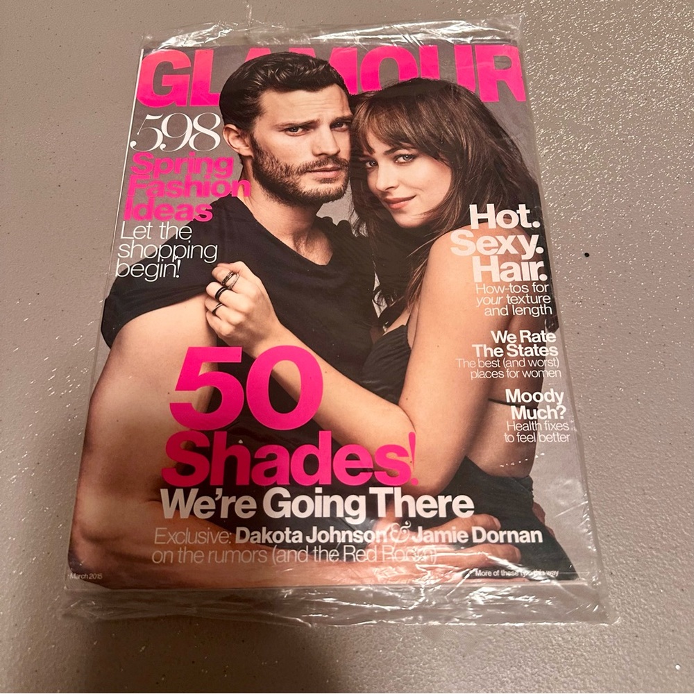 New In Wrapper Glamour Magazine March 2015 Fifty Shades Of Grey Exclusive Dakota